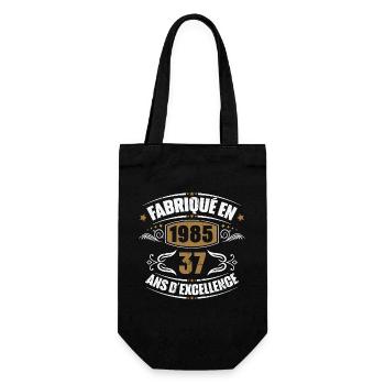 Fabriqué en 1985, 37 ans d'excellence - Sac à bouteille - noir - Devant