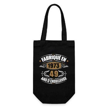 Fabriqué en 1973, 49 ans d'excellence - Sac à bouteille - noir - Devant