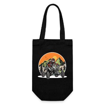 Quad ATV Offroad Quad Riders - Gift Bag for Bottles - black - Front