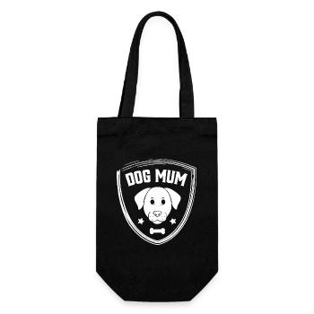 Dog Mum - Gift Bag for Bottles - black - Front