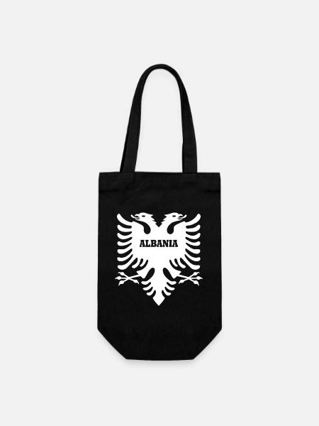 Albanien - Geschenkbeutel für Flaschen - Schwarz