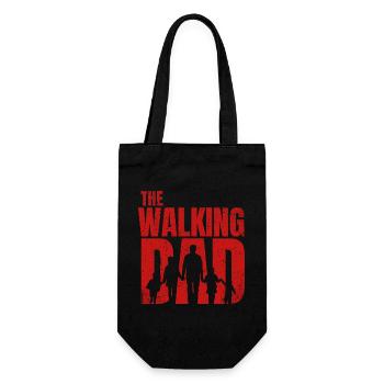 The Walking Dad - Papa marchand enfants (rouge) - Sac à bouteille - noir - Devant