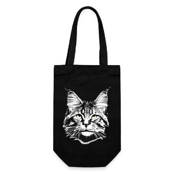 Cat Domestic Cat Pet Kitten Cat Maine Coon - Gift Bag for Bottles - black - Front