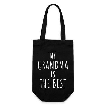 grand-mère c'est la meilleure / humour enfant - Sac à bouteille - noir - Devant