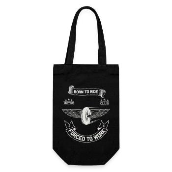 Born To Ride MC Wings Design - Gift Bag for Bottles - black - Front