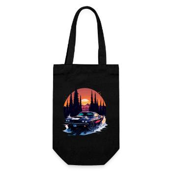 Voiture de sport classique - Sac à bouteille - noir - Devant