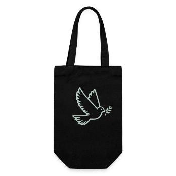 Dove of Peace - Gift Bag for Bottles - black - Front