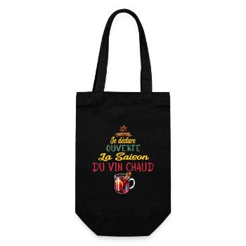 Ouverture Vin Chaud Saison - Sac à bouteille - noir - Devant