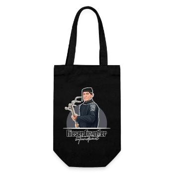 Rieser Grantler // Illustration - Geschenkbeutel für Flaschen - Schwarz - Vorne