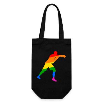 Boxer LGBT Ally - Geschenkbeutel für Flaschen - Schwarz - Vorne
