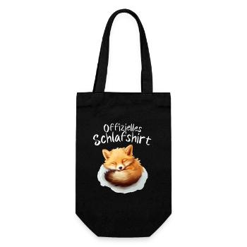 Schlafshirt - Geschenkbeutel für Flaschen - Schwarz - Vorne