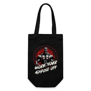 Bodybuilding Motivation Muskel Skull Sixpack - Geschenkbeutel für Flaschen - Schwarz - Vorne