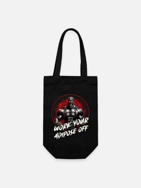 Bodybuilding Motivation Muskel Skull Sixpack - Geschenkbeutel für Flaschen - Schwarz