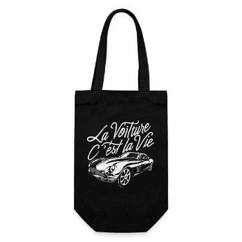 La voiture c'est la vie humour anniversaire - Sac à bouteille - noir - Devant