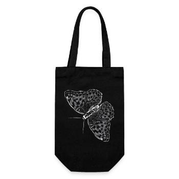 Butterfly Wing Butterfly Butterfly - Gift Bag for Bottles - black - Front