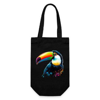 Tukan - Geschenkbeutel für Flaschen - Schwarz - Vorne