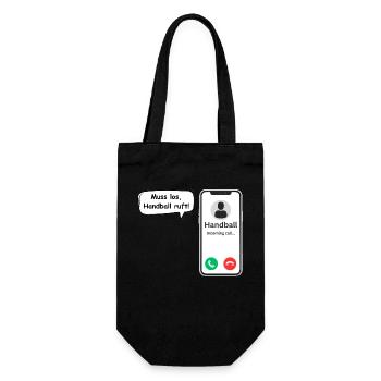Handball Calls - Sport Saying - ApriNoeScor - Gift Bag for Bottles - black - Front