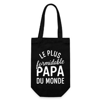 une belle idée cadeau pour la fete des père - Sac à bouteille - noir - Devant