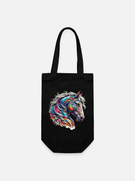 Cheval - Sac à bouteille - noir