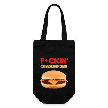 F*CKIN' CHEESEBURGER-CENSORED-NEG'S URBAN SPORTS - Gift Bag for Bottles - black - Front