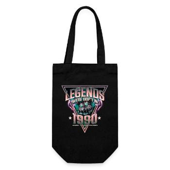 Legends were born in 1990 - Gift Bag for Bottles - black - Front