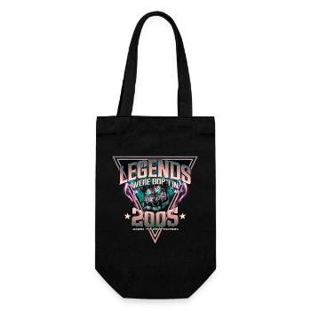 Legends were born in 2005 - Gift Bag for Bottles - black - Front