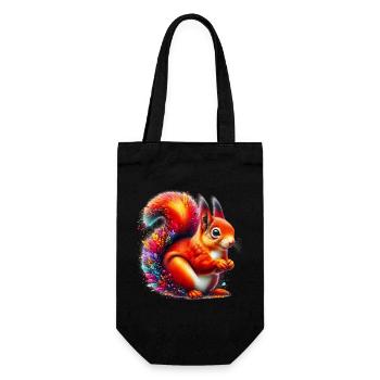 Squirrel - Gift Bag for Bottles - black - Front