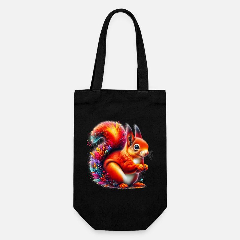 Écureuil - Sac à bouteille - noir