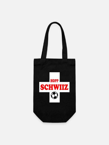 Schweiz - Geschenkbeutel für Flaschen - Schwarz