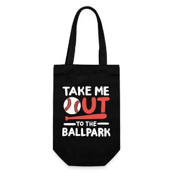 Baseball Mama - Geschenkbeutel für Flaschen - Schwarz - Vorne