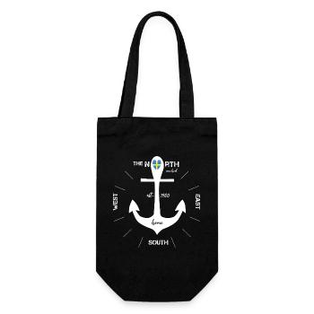 Boussole d’ancre Suède Scandinavie - Sac à bouteille - noir - Devant
