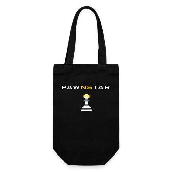 Pawn Star - Among the chess pieces the asterisk! - Gift Bag for Bottles - black - Front