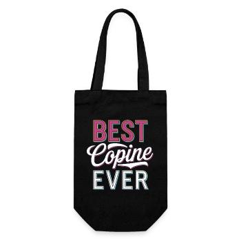 Best copine ever - Sac à bouteille - noir - Devant