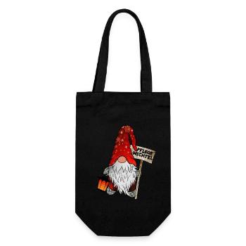 Gnome de Noël de soin - Sac à bouteille - noir - Devant