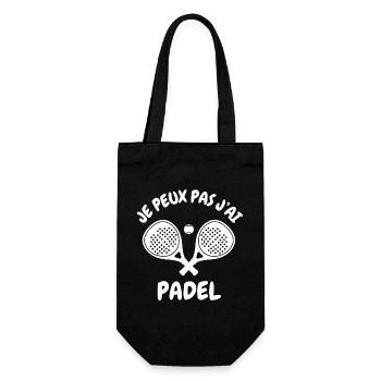 Je peux pas j'ai padel - Sac à bouteille - noir - Devant