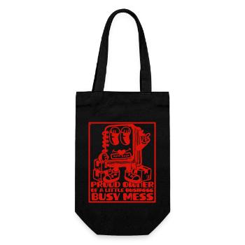 Busy Mess - Motivation et business mindset - Sac à bouteille - noir - Devant