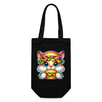 Funny Cats Coca Themed Hat Fast Food - Gift Bag for Bottles - black - Front