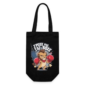 Je peux pas j'ai boxe - Sac à bouteille - noir - Devant