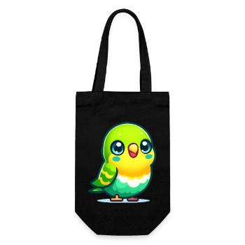 Perruche ondulée - Sac à bouteille - noir - Devant