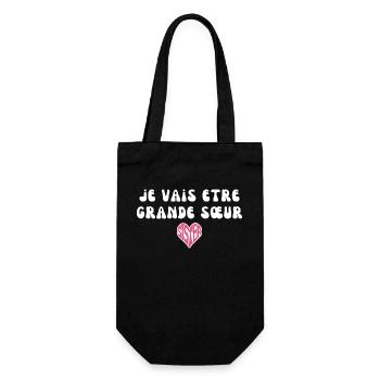 je vais etre grande sœur - Sac à bouteille - noir - Devant