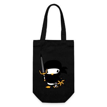 Oiseau Ninja Combattant Assassin Épée Ninja Star - Sac à bouteille - noir - Devant