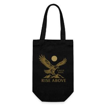 Eagle Soul – Rise Above - Gift Bag for Bottles - black - Front