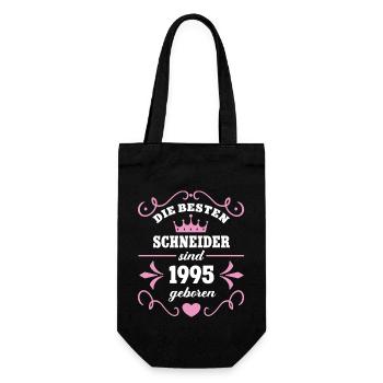 Jahrgang 1995 Schneiderin Kollegin Schneiderei - Geschenkbeutel für Flaschen - Schwarz - Vorne