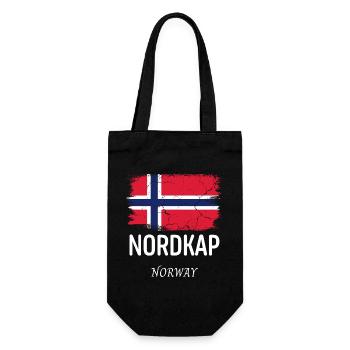 Nordkap - Geschenkbeutel für Flaschen - Schwarz - Vorne