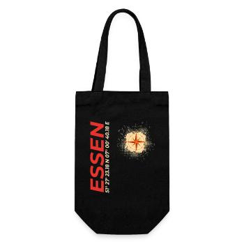 Essen - Geschenkbeutel für Flaschen - Schwarz - Vorne