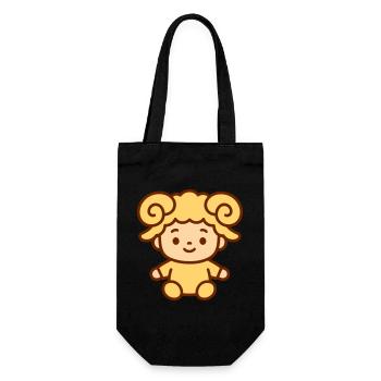 Le signe du zodiaque Bélier est super mignon ! - Sac à bouteille - noir - Devant