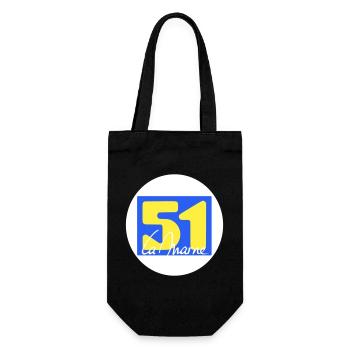 Iconic La Marne logo in bright colors - Gift Bag for Bottles - black - Front