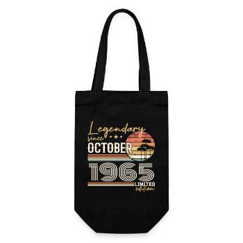 Cadeau Octobre 1965 - Génial Depuis Octobre 1965 - Sac à bouteille - noir - Devant