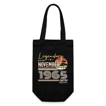 Vintage November 1965 RetroNovember 1965 - Gift Bag for Bottles - black - Front