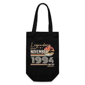 Jahrgang November 1994 Retro November 1994 - Geschenkbeutel für Flaschen - Schwarz - Vorne